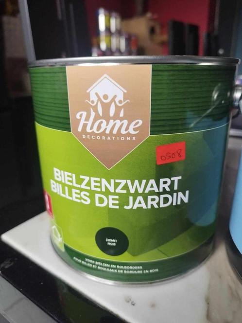 2,5 L Bielzen noir - billes de jardin noir SB/BU 15 euros, Jardin & Terrasse, Palissades, Neuf, Bois, Enlèvement