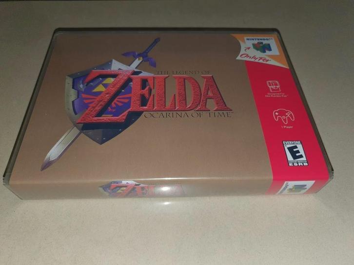 Zelda Ocarina of Time N64 Game Case (2), Games en Spelcomputers, Games | Nintendo 64, Zo goed als nieuw, Verzenden