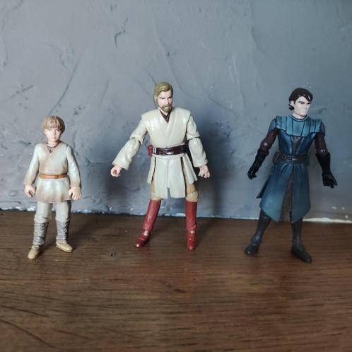 Star Wars moderne S/3 Anakin et Obi-Wan Hasbro, Collections, Star Wars, Utilisé, Figurine, Enlèvement ou Envoi