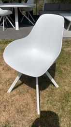 10 witte tuinstoelen met zitkussen, Tuin en Terras, Ophalen, Aluminium