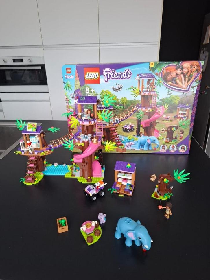 Lego Friends 41424 Jungle Boomhut Reddingsbasis, Kinderen en Baby's, Speelgoed | Duplo en Lego, Zo goed als nieuw, Lego, Complete set