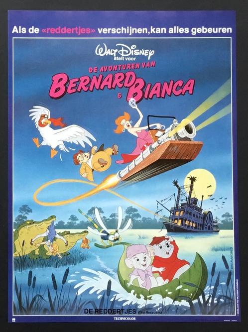 Filmaffiche DE REDDERTJES Walt Disney tekenfilm, Verzamelen, Posters, Zo goed als nieuw, Film en Tv, Rechthoekig Staand, Ophalen of Verzenden