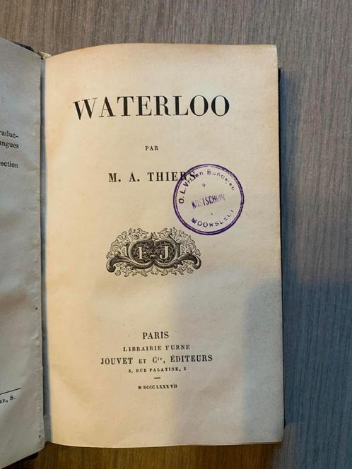 (WATERLOO NAPOLEON) Waterloo., Verzamelen, Militaria | Algemeen, Ophalen of Verzenden