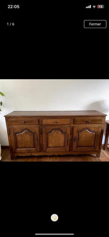 Buffet, Enlèvement, Utilisé, Chêne