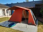 klassieke tent raclet met binnentent en luifel. 3x4m. max4 p, Caravanes & Camping, Tentes, Utilisé