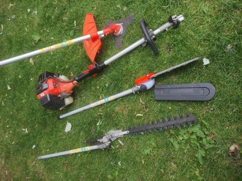 vidaXL Multitool 4-in-1 haagschaar bosmaaier kettingzaag en, Tuin en Terras, Bosmaaiers, Zo goed als nieuw, Benzine, 30 tot 50 cm