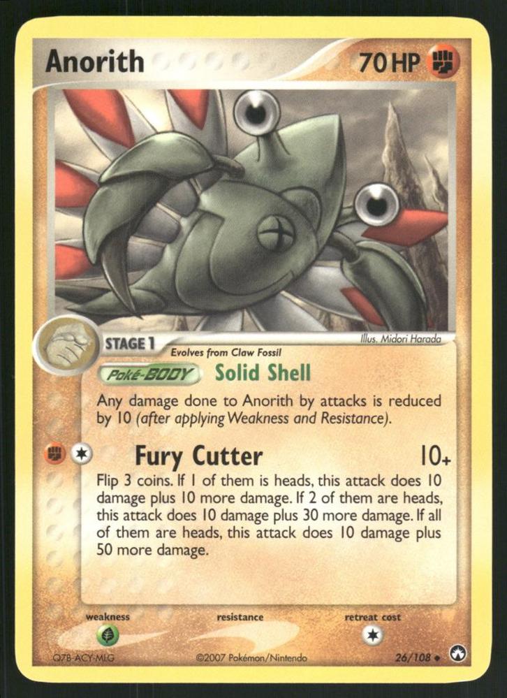 Anorith 26/108 - Power Keepers (EX), Hobby en Vrije tijd, Verzamelkaartspellen | Pokémon, Gebruikt, Verzenden