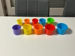 10 Gekleurde Stapelpotjes, Enlèvement ou Envoi, Utilisé, Autres types