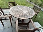 Tuinset teak 130 cm - Royal Arrow, Ophalen, 4 zitplaatsen, Gebruikt, Teakhout