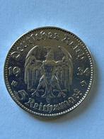 5 Deutsche Reichmark uit 1934 zilver, Ophalen of Verzenden, Duitsland, Losse munt, Zilver