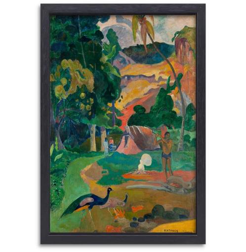 Matamoe (Mort), Paysage avec paons - toile Paul Gauguin +, Maison & Meubles, Accessoires pour la Maison | Peintures, Dessins & Photos