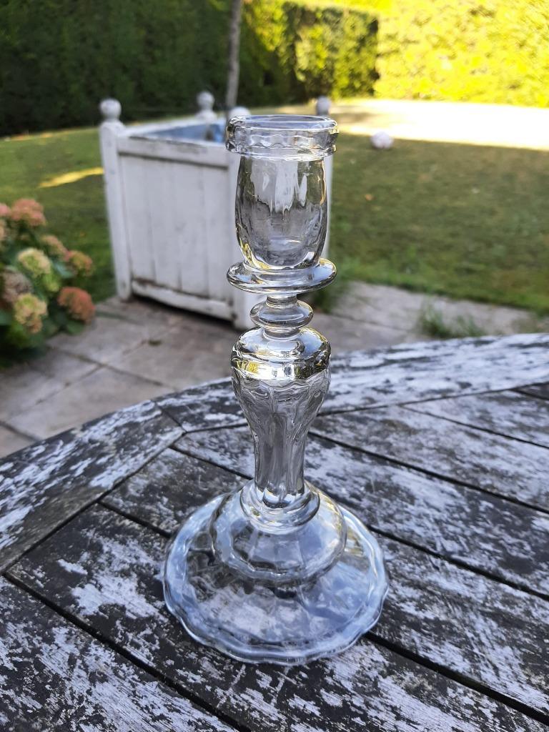 Ancien bougeoir en verre soufflé, Antiquités & Art, Enlèvement