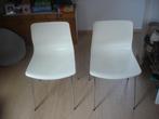 stoelen, Twee, Metaal, Wit, Zo goed als nieuw