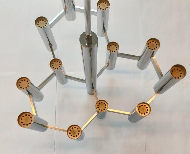 Lustre au design vintage Boulanger Gaetano Sciolari, Antiquités & Art, Antiquités | Éclairage, Enlèvement