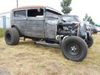 1929 A Ford tudor ratrod hotrod oldtimer V8 NL kenteken rat, Auto's, Te koop, Zilver of Grijs, Benzine, Ford