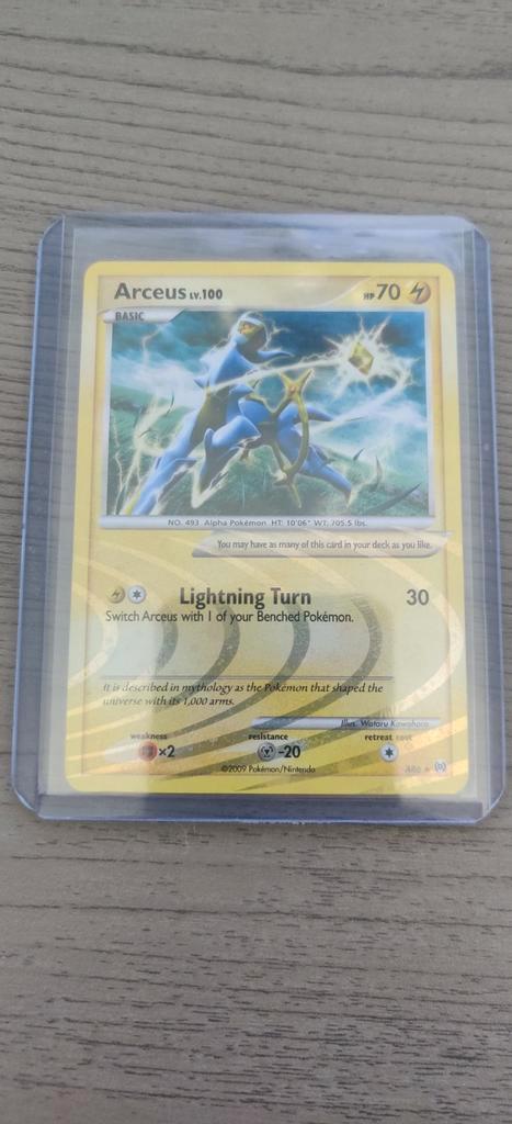 Arceus Lv.100 Holo Rare Pokemon Kaart 2009 Conditie Ex/NM, Hobby en Vrije tijd, Verzamelkaartspellen | Pokémon, Zo goed als nieuw