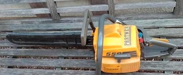 tronçonneuse Partner 550, Jardin & Terrasse, Outils à main, Utilisé, Enlèvement