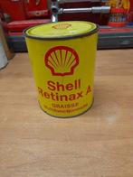 oude lege vetpot met deksel retinax A oliekan, Verzamelen, Verzenden, Gebruikt, Overige typen