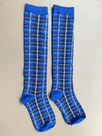 Kniekousen kobalt blauw ruit mt 31-34 NIEUW, Meisje, Nieuw, Ophalen of Verzenden, Sokken