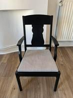 IKEA INGATORP zwarte houten stoel, Ophalen, Zwart, Zo goed als nieuw, Eén