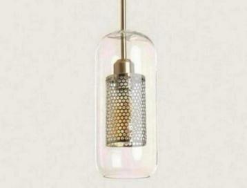 LED hanglamp Julieta Lungo industrieel goud + glas lantaarn beschikbaar voor biedingen