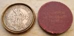 50 Francs 1935 A Expo in origineel etui, Enlèvement ou Envoi, Monnaie en vrac, Argent