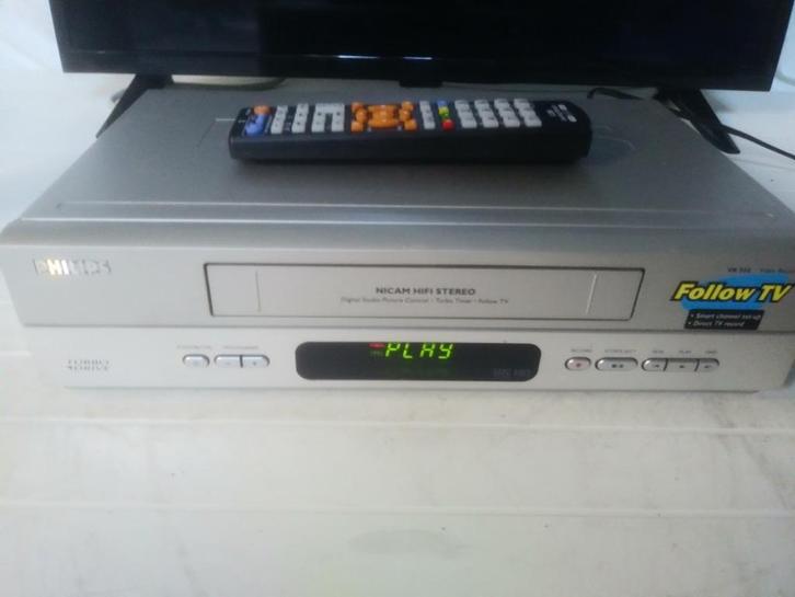 Philips VR550 HiFi stereo video recorder + afstandsbediening, Audio, Tv en Foto, Videospelers, Gebruikt, VHS-speler of -recorder