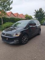 Vw Touran 1.6 TDI DSG Highline Automaat 7plaats, Auto's, Automaat, Euro 6, Zwart, Diesel