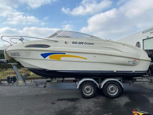 Te koop RIO 600 Cruiser, Watersport en Boten, Speedboten, Zo goed als nieuw, 6 meter of meer, Benzine, 120 tot 200 pk, Polyester