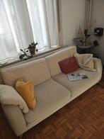 Zetel - beige stof, Huis en Inrichting, Ophalen, Gebruikt, Driepersoons, Stof