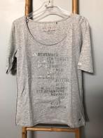 T-shirt Esprit gris inscriptions argentées, taille F : M, Vêtements | Femmes, T-shirts, Comme neuf, Taille 38/40 (M), Esprit, Gris