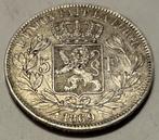 5 F 1869 Leopold 2 roi des belges, Postzegels en Munten, Munten | België, Zilver, Ophalen of Verzenden, Losse munt, Zilver