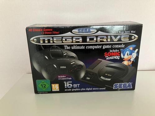 Sega mega drive, Consoles de jeu & Jeux vidéo, Consoles de jeu | Sega, Comme neuf, Mega Drive, Avec 2 manettes, Enlèvement ou Envoi