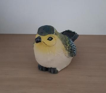 Decoratief figuurtje koolmees: ca 7cm hoog, 12cm lang beschikbaar voor biedingen