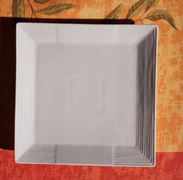 Lot de 4 Petites Assiettes Carrées Blanches (15,5 cm x 15,5) beschikbaar voor biedingen