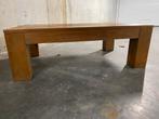 Teakhouten salontafel, Huis en Inrichting, Tafels | Salontafels, Ophalen, Gebruikt, Rechthoekig, Teakhout