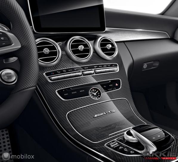 Carbon Middenconsole origineel Mercedes C W205 AMG (14->), Auto-onderdelen, Dashboard en Schakelaars, Mercedes-Benz, Nieuw, Ophalen of Verzenden