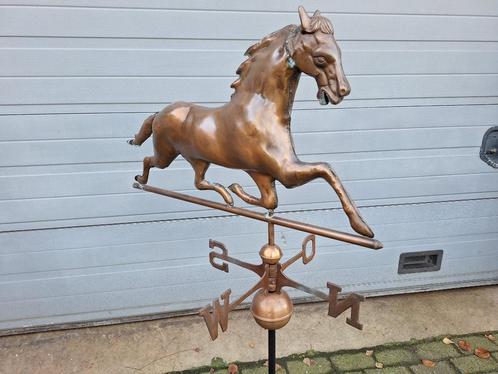 windwijzer met koperen paard, Tuin en Terras, Windwijzers en Windmolens, Nieuw, Ophalen of Verzenden