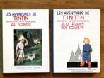 Lot de 2 Tintin Fac-similé N&B, Gelezen, Ophalen of Verzenden, Meerdere stripboeken, Hergé