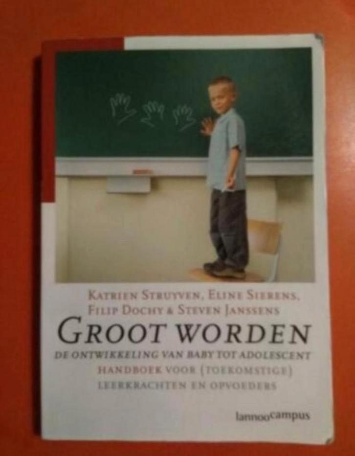 Boek: Groot worden -> 3€, Boeken, Psychologie, Gelezen, Ontwikkelingspsychologie, Ophalen of Verzenden