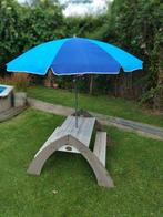 kinder picknickbank met parasol, Ophalen, Gebruikt