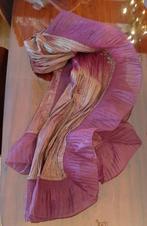 Belle étole chamoirée or/violet - L 180cm, Vêtements | Femmes, Bonnets, Écharpes & Gants, Comme neuf, Enlèvement