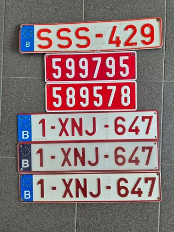 Nummerplaten te koop, €15 voor alles! beschikbaar voor biedingen