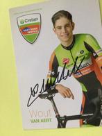 Wielerkaart 2016 team crelan wout van aert signe, Sport en Fitness, Wielrennen, Verzenden, Zo goed als nieuw