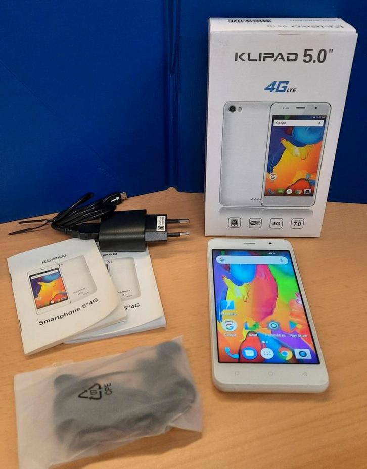 Klipad 5.0 4G smartphone model V51B, Telecommunicatie, Mobiele telefoons | Overige merken, Gebruikt, Zonder abonnement, Zonder simlock