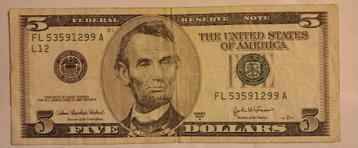 5 dollars américains 2003