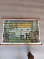 Schoolplaat wandplaat Heldendood van sergeant De Bruyne, Antiquités & Art, Enlèvement