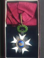 Commandeur dans l'ordre de la couronne (en écrin Walravens), Collections, Envoi, Armée de terre, Ruban, Médaille ou Ailes