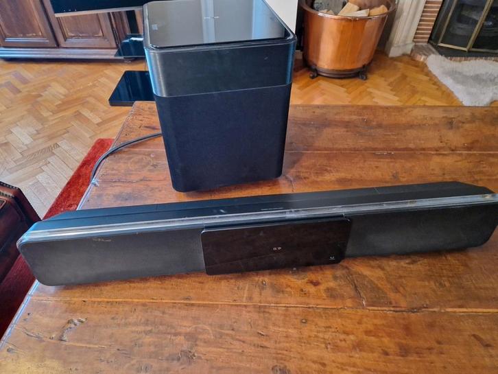 PHILIPS SOUNDBAR HOME THEATER, MET SUPER SUBWOOFER!!, Audio, Tv en Foto, Home Cinema-sets, Zo goed als nieuw, Soundbar, Philips