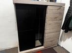 Vitrine en Buffet Modern met LED, Huis en Inrichting, Kasten | Buffetkasten, Ophalen, Zo goed als nieuw